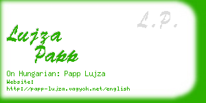 lujza papp business card